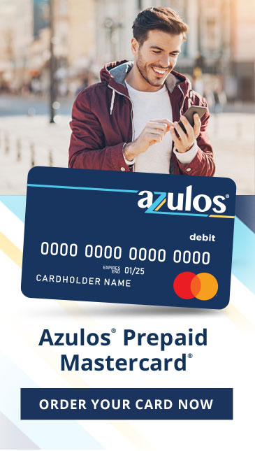 Azulos Prepaid Mastercard Order Now