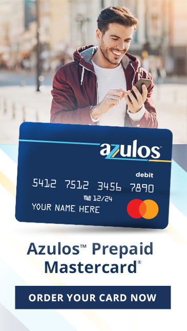 Azulos Prepaid Mastercard Order Now